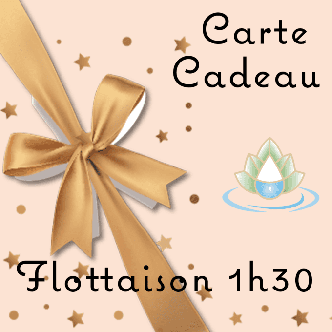 Carte cadeau pour une séance de flottaison 1h30