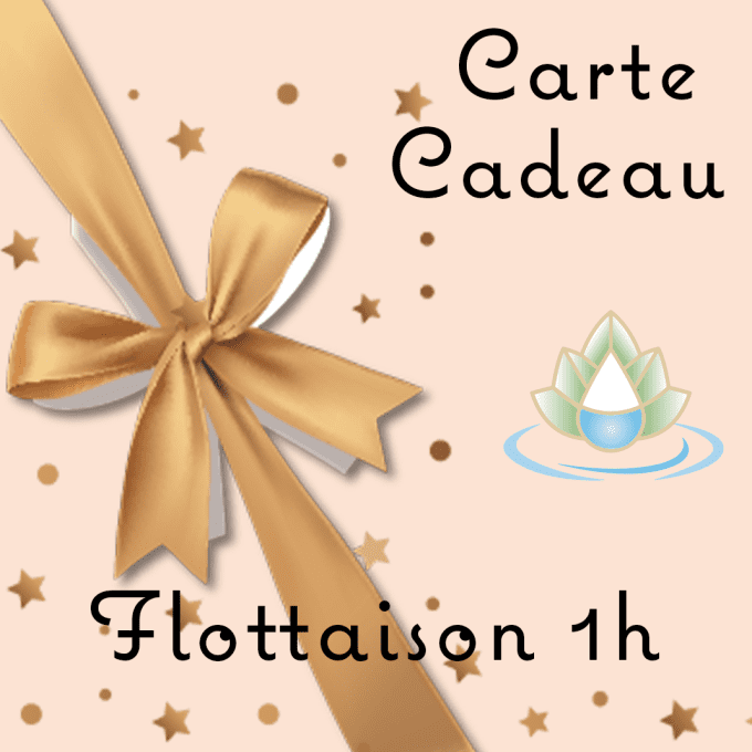 Carte cadeau pour une séance de flottaison 1h