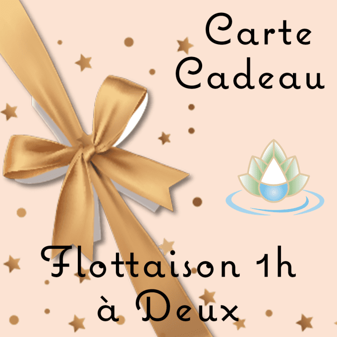 Carte cadeau pour une séance Découverte de flottaison 1h en Duo