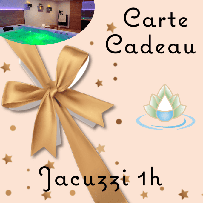 Carte cadeau Séance Jacuzzi 1h 2 personnes