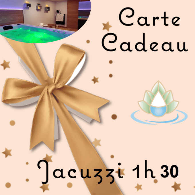 Carte cadeau Séance Jacuzzi 1h30 2 personnes