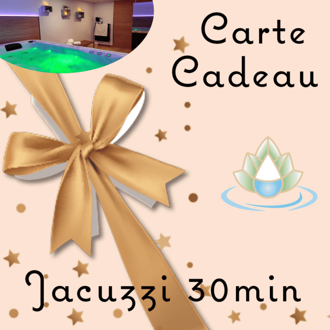 Carte cadeau Séance Jacuzzi 30min 2 personnes