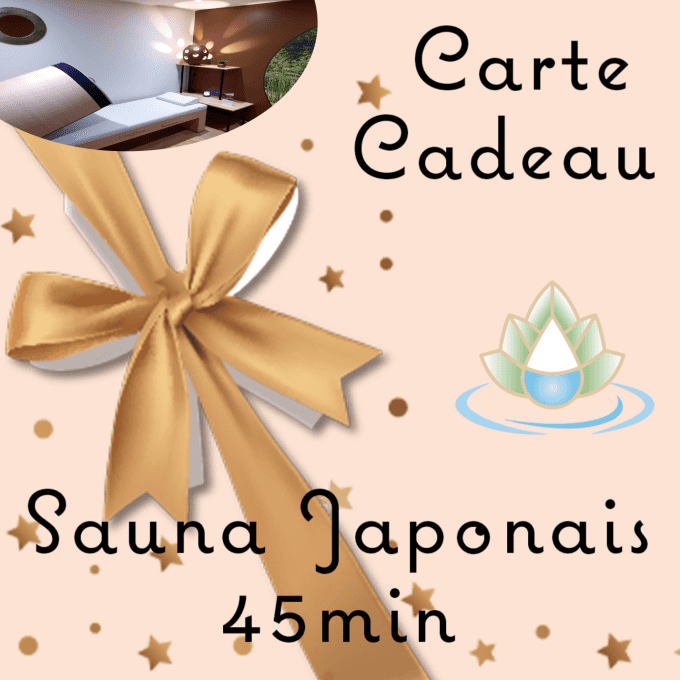 Carte cadeau Séance Sauna Japonais 45mn